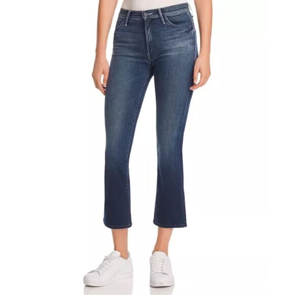 Mother denim jeans size 23 the insider crop in repeating love - EUC - Picture 1 of 11